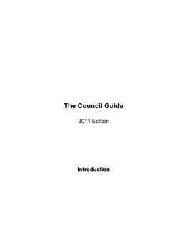 The Council Guide