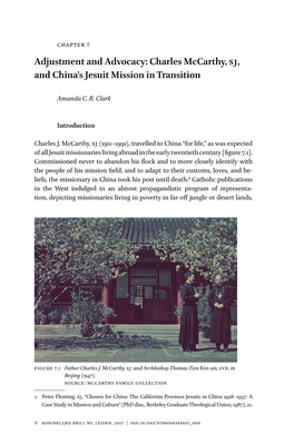 Charles Mccarthy, SJ, and China's Jesuit Mission in Transition