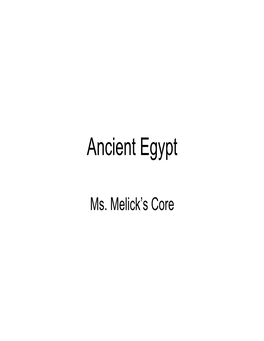 Ancient Egypt