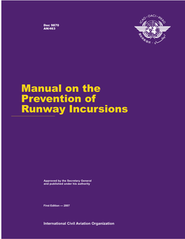 Manual on the Prevention of Runway Incursions