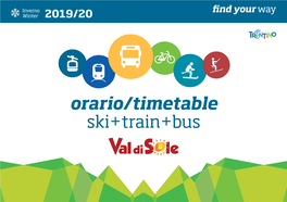 Orario/Timetable Ski+Train+Bus Foto: C