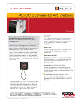 AC/DC Submerged Arc Welding