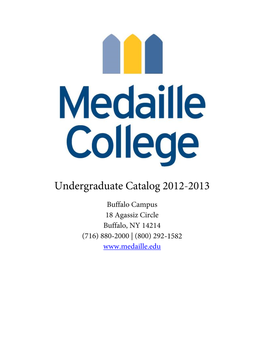 Undergraduate Catalog| 2012-2013