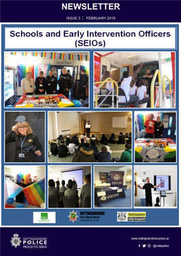 Schools and Early Intervention Officers (Seios) NEWSLETTER