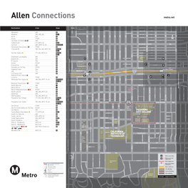 Gold Line Allen Station Connections