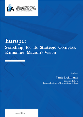 Europe: Searching for Its Strategic Compass