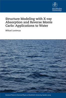 Structure Modeling with X-Ray Absorption and Reverse Monte Carlo: Applications to Water