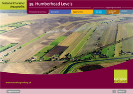 39. Humberhead Levels Area Profile: Supporting Documents