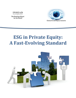 ESG in Private Equity: a Fast-Evolving Standard