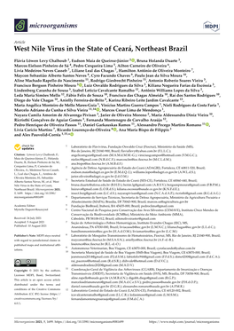 West Nile Virus in the State of Ceará, Northeast Brazil