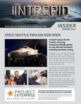 Space Shuttle Now Open