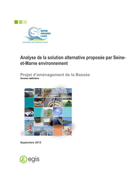 Analyse De La Solution Alternative Proposée Par Seine- Et-Marne Environnement
