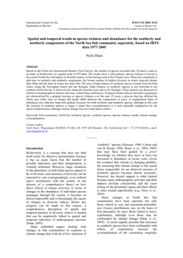 Spatial and Temporal Trends in Species Richness and Abundance for The