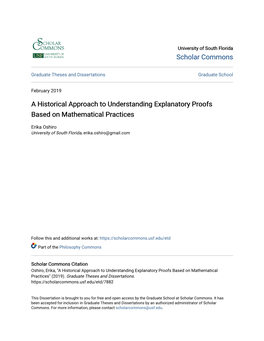 A Historical Approach to Understanding Explanatory Proofs Based on Mathematical Practices