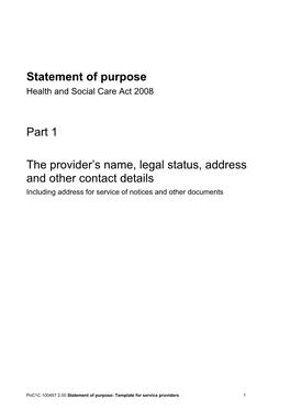 Statement of Purpose Template