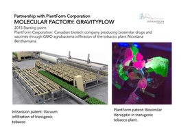 Molecular Factory: Gravityflow