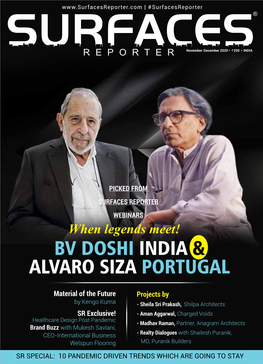 BV Doshi India & Alvaro Siza Portugal