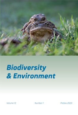 Biodiversity & Environment Biodiver & Enviro