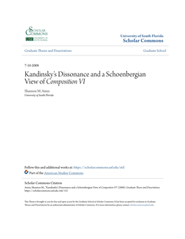 Kandinsky's Dissonance and a Schoenbergian View of <Em