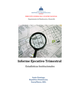Informe Ejecutivo Trimestral Estadísticas Institucionales