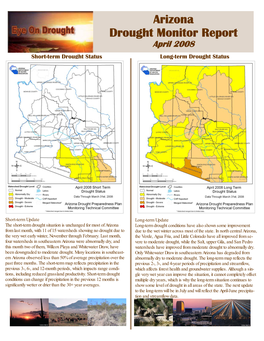 Draft April 2008 Drought Monitor Report.Pub