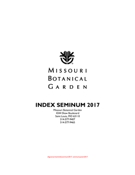 MBG Index Seminum 2017