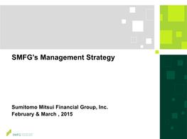 SMFG's Management Strategy