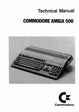 Technical Manual COMMODORE AMIGA