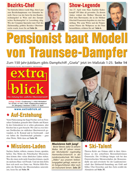 Pensionist Baut Modell Von Traunsee-Dampfer
