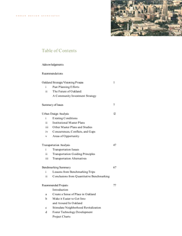 Table of Contents