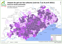 Impact Du Gel Sur Les Cultures (Nuit Du 7 Au 8 Avril 2021) ¥ Perte De Récolte Potentielle Moulès-Et-Baucels