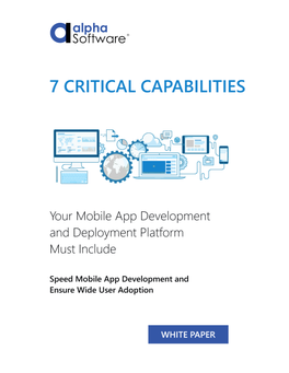 Critical Capabilities for Successful Mobile App Development