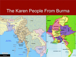 The Karen People from Burma the Origin of Karen