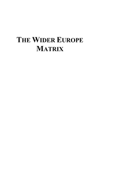 CEPS Wider Europe Matrix E-Version