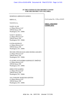 Case 1:20-Cv-01419-APM Document 46 Filed 07/17/20 Page 1 of 101