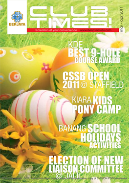 CSSB Open Election of New Pony Camp Holidays Best 9-Hole