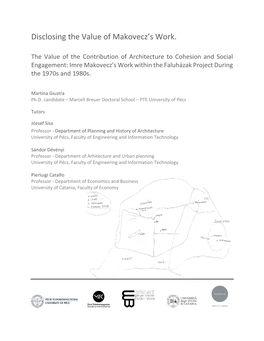 Engagement: Imre Makovecz’S Work Within the Faluházak Project During the 1970S and 1980S