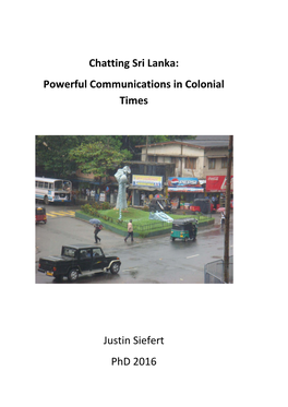 Chatting Sri Lanka: Powerful Communications in Colonial Times