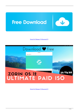 Zorin Os Ultimate 7Z Password 33