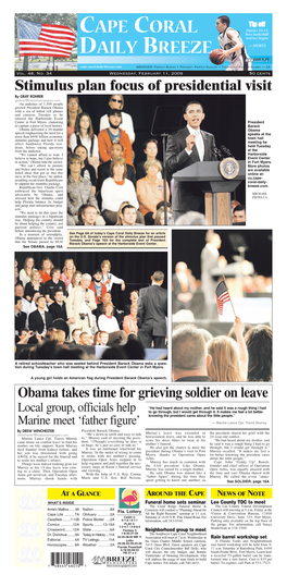 Cape Coral Daily Breeze for an Article Obama Announced to the Crowd on the U.S