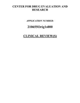 CLINICAL REVIEW(S) Clinical Review Michael C