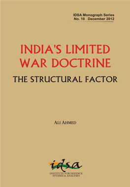 India's Limited War Doctrine: the Structural Factor