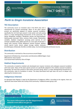 Gingin Ironstone Association