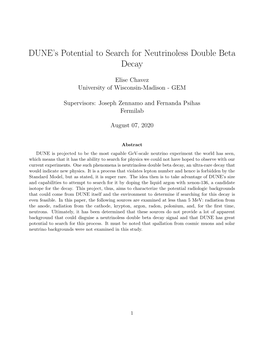DUNE's Potential to Search for Neutrinoless Double Beta Decay