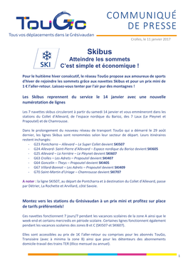 Skibus Atteindre Les Sommets C’Est Simple Et Économique !