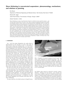 Shear Thickening in Concentrated Suspensions: Phenomenology, Mechanisms, and Relations to Jamming