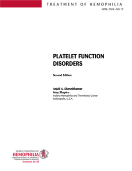 Platelet Function Disorders