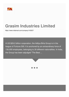 Grasim Industries Limited