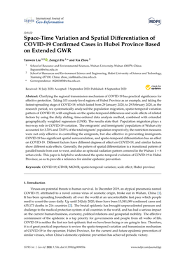 Space-Time Variation and Spatial Differentiation of COVID-19