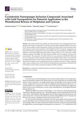 Cyclodextrin Nanosponges Inclusion Compounds Associated with Gold Nanoparticles for Potential Application in the Photothermal Release of Melphalan and Cytoxan